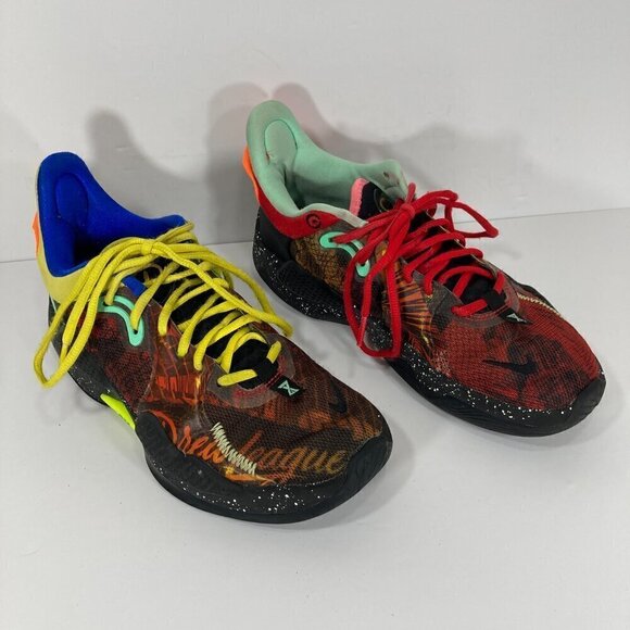 Nike PG‎ 5 'Mismatched Drew League Multi-Color' CW3143-006 Mens Size 7 - Picture 3 of 16